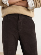 Altea - Dumbo Straight-Leg Stretch-Cotton Corduroy Trousers - Brown