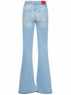 ALESSANDRA RICH - Mid Rise Studded Denim Flared Jeans