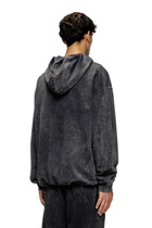 Diesel Gathered acid-wash hoodie - Sweaters - Unisex - Grey