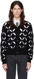 Stefan Cooke Black Slashed Cardigan