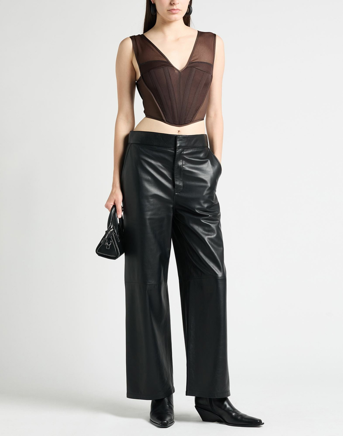 Knwls Womens Top Dark in Brown