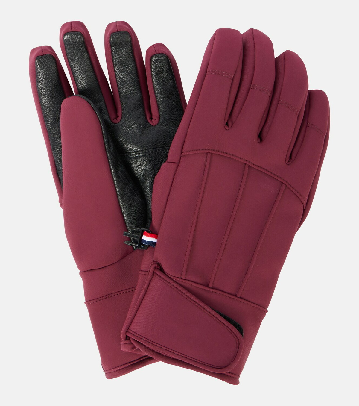 Fusalp Glacier leather-trimmed ski gloves