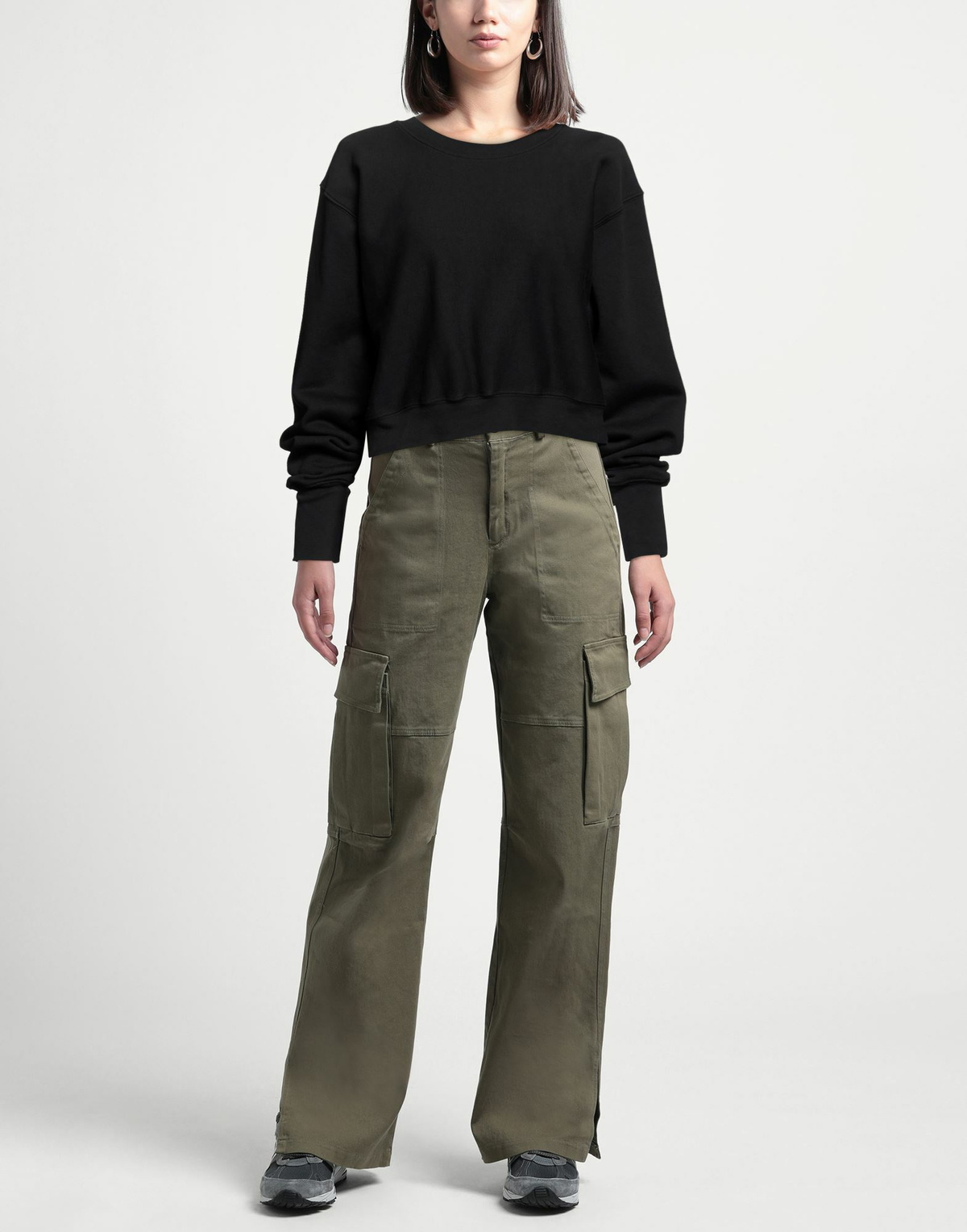 Les Tien Womens Sweatshirt in Black