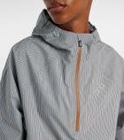Loewe x On Storm striped half-zip jacket