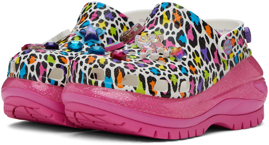 Crocs White Lisa Frank Edition Mega Crush Clogs Crocs