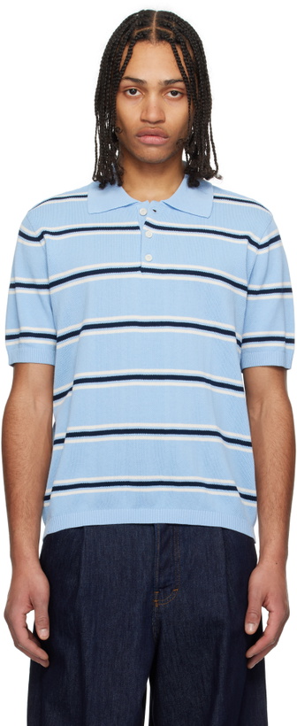 Photo: Dunst Blue Striped Knit Polo