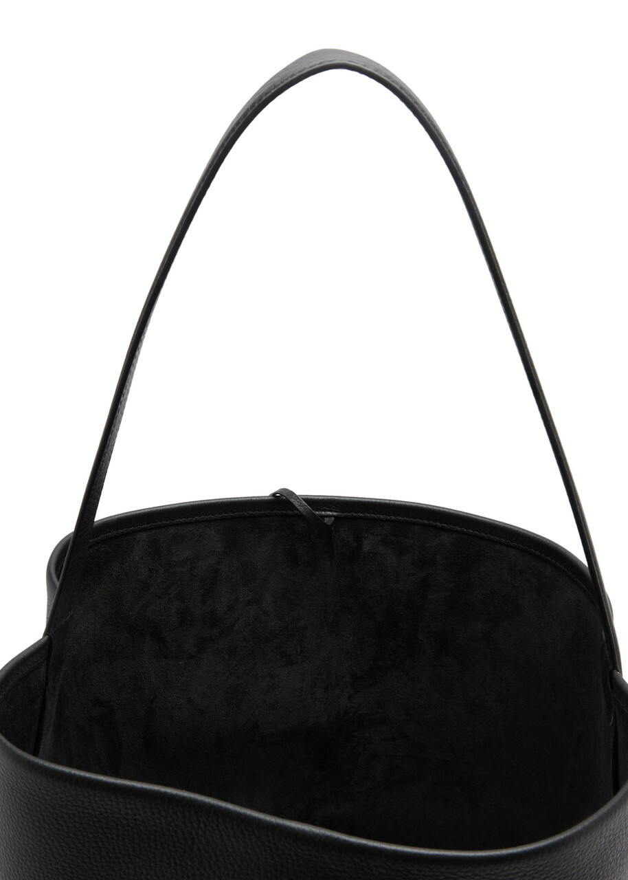 The Row Park Large Leather Tote - Black - One Size