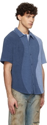 Dime Blue Terry Cloth Shirt