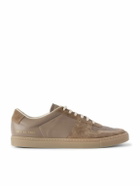 Common Projects - Bball Suede-Trimmed Leather Sneakers - Brown