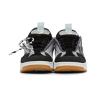 Off-White Black and Grey Arrow Skate Sneakers