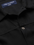 COMME DES GARÇONS HOMME - Garment-Dyed Wool-Gabardine Jacket - Black