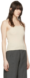 Arch The Beige Cotton Tank Top