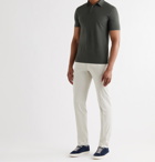 INCOTEX - Slim-Fit Ice Cotton-Jersey Polo Shirt - Green