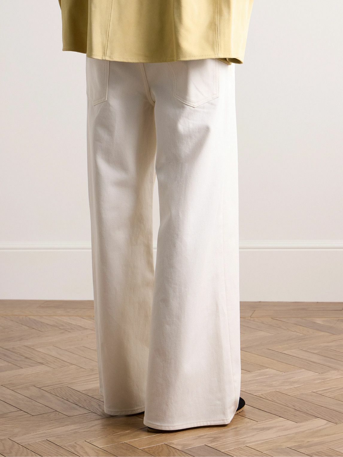 Marni Contrast Stitch Wide Leg Trousers 8 Years
