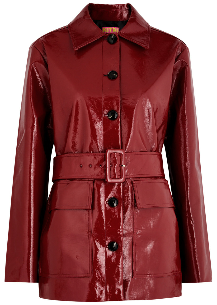 Kitri Beatrix Vinyl Jacket Red