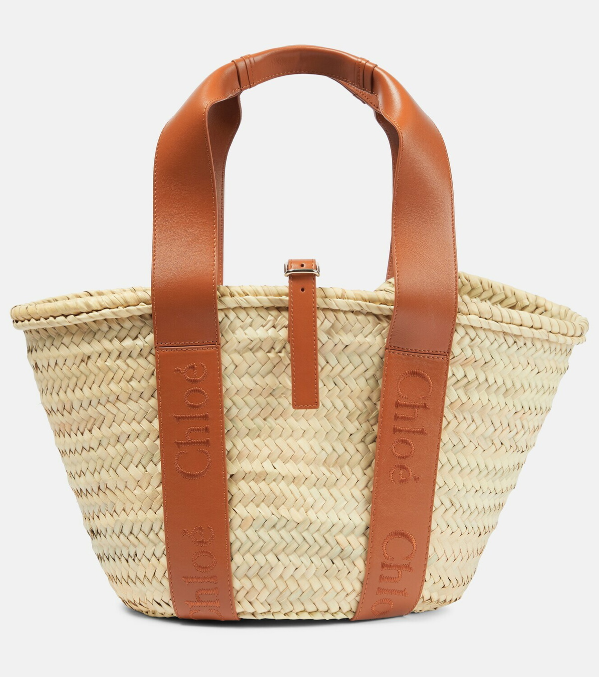 Chloe - Sense Medium raffia tote bag Chloe