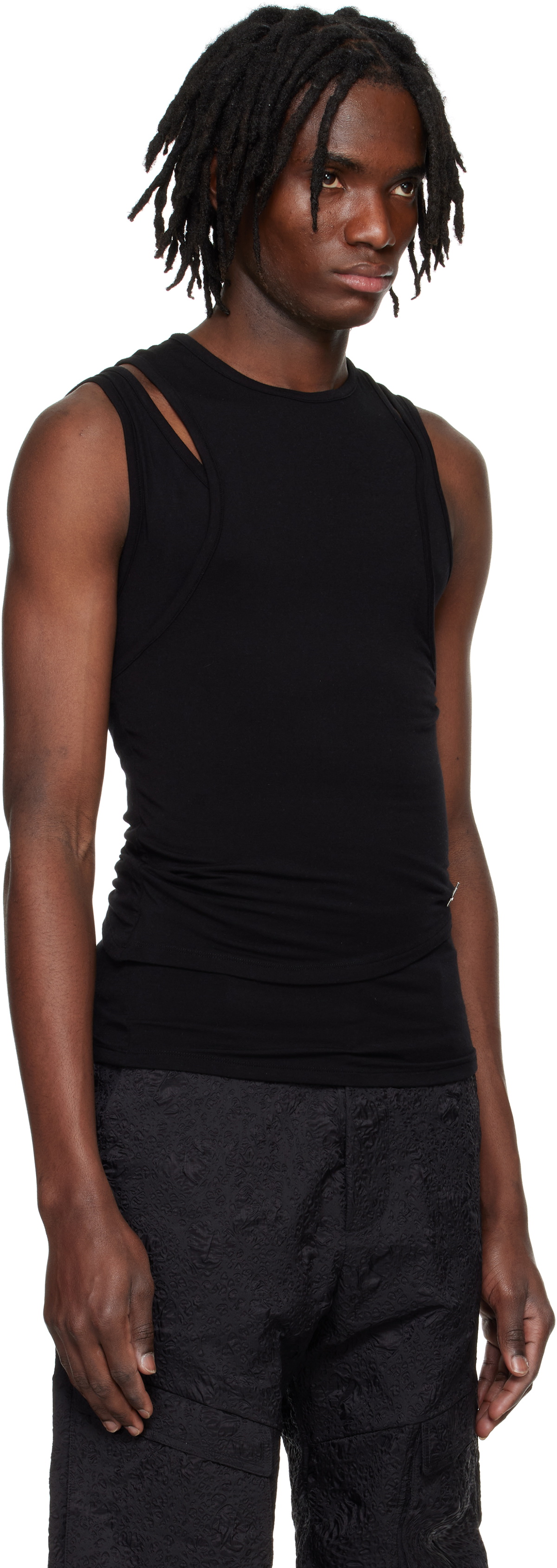 HELIOT EMIL Black Eudaimonia Tank Top Heliot Emil
