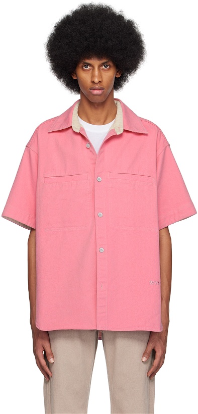 Photo: Wooyoungmi Pink Buttoned Denim Shirt