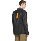 Junya Watanabe Grey and Black Carhartt Edition Wool Twill Jacket