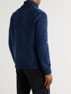 Mr P. - Recycled Cashmere and Wool-Blend Rollneck Sweater - Blue