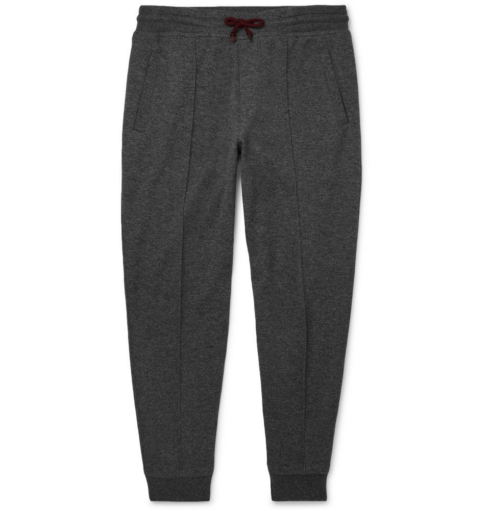 Mens Brunello Cucinelli grey Cashmere Sweatpants