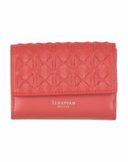 Serapian Womens Wallet in Tomato red