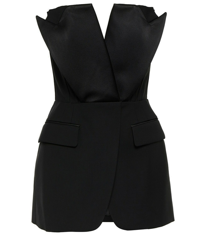 Photo: Alexander McQueen Tuxedo strapless wool top