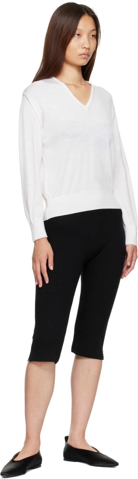 Nothing Written Black Wool Capris