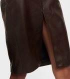 Saint Laurent Leather pencil skirt