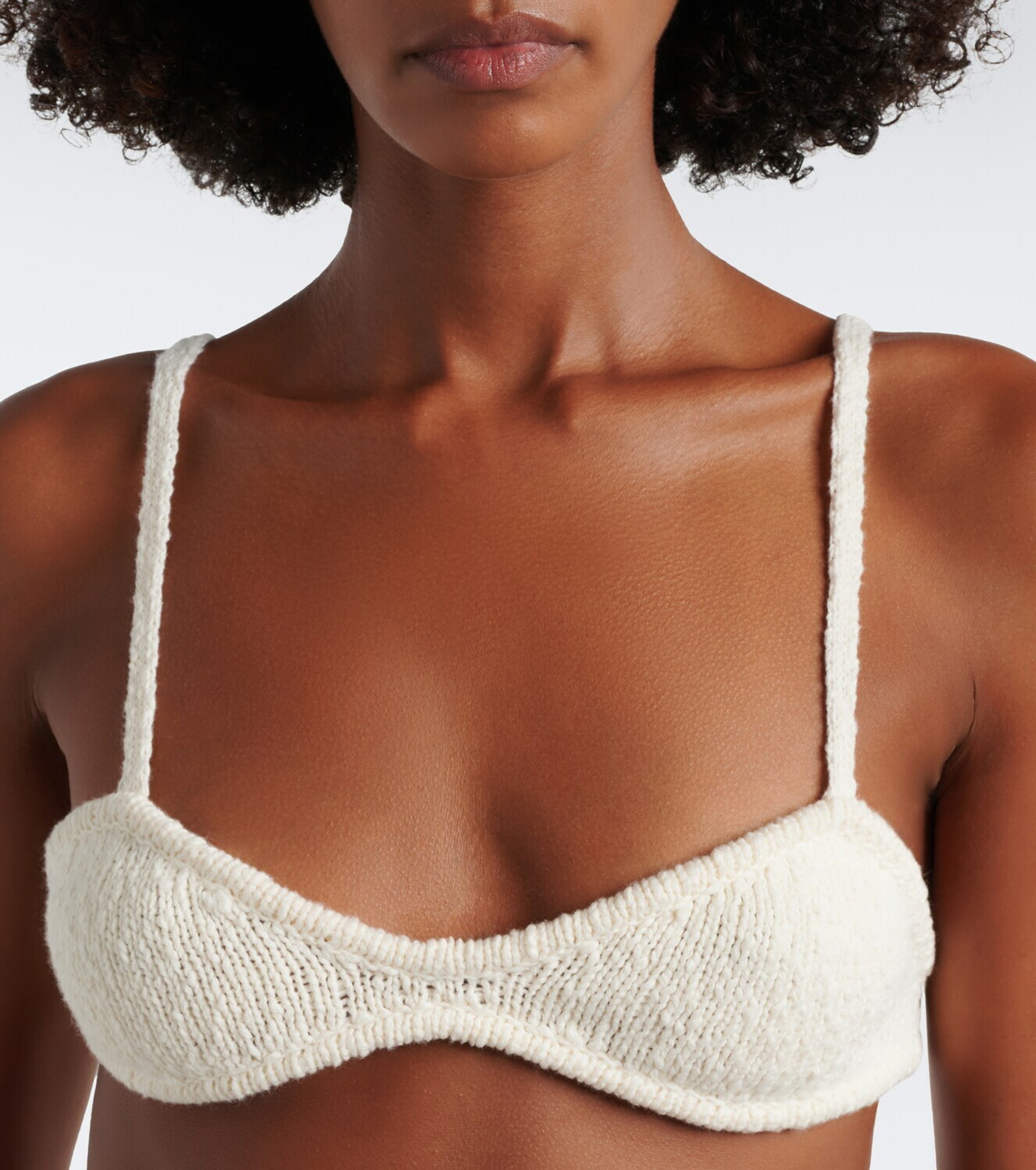 Aya Muse Kena knitted cotton bra top
