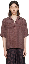 NEEDLES Burgundy Cowboy One-Up Shirt