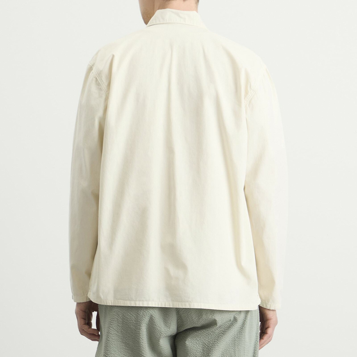 Service Works Men's Twill Chore Shirt in Off White