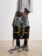 Master-Piece - Leather and Suede-Trimmed CORDURA® Backpack