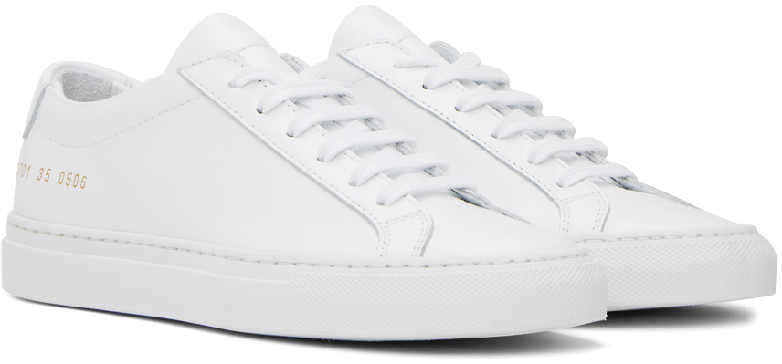 Common Projects White Original Achilles Low Sneakers