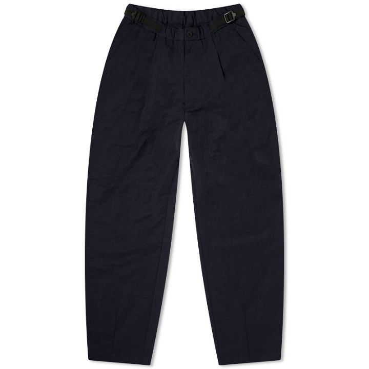 Photo: F/CE. Men's Re-Nylon Wide Tapered Trousers in Navy