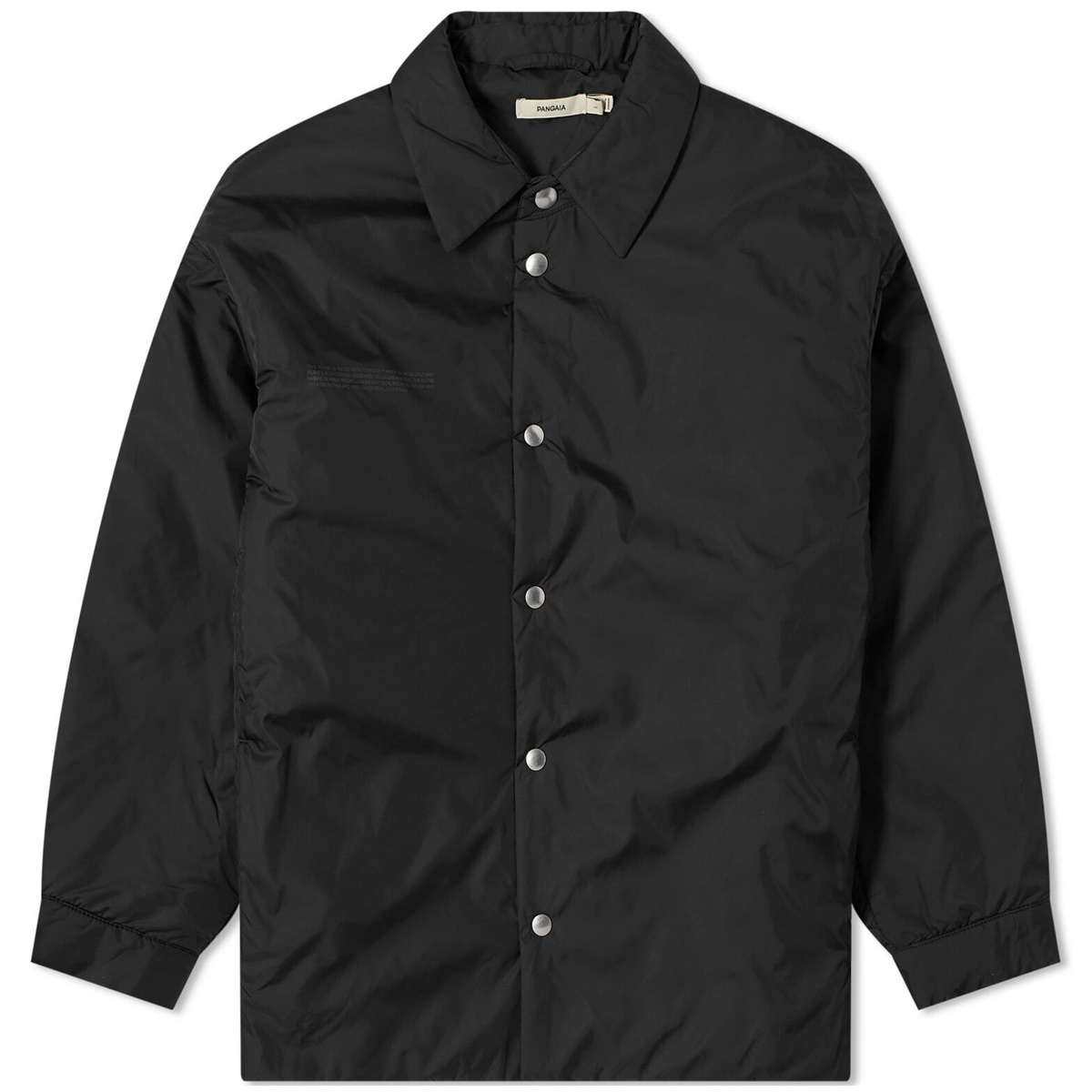 Pangaia Flower-Warmth Padded Overshirt in Black Pangaia