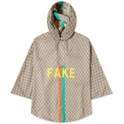 Gucci Fake Not Jacquard Nylon Poncho