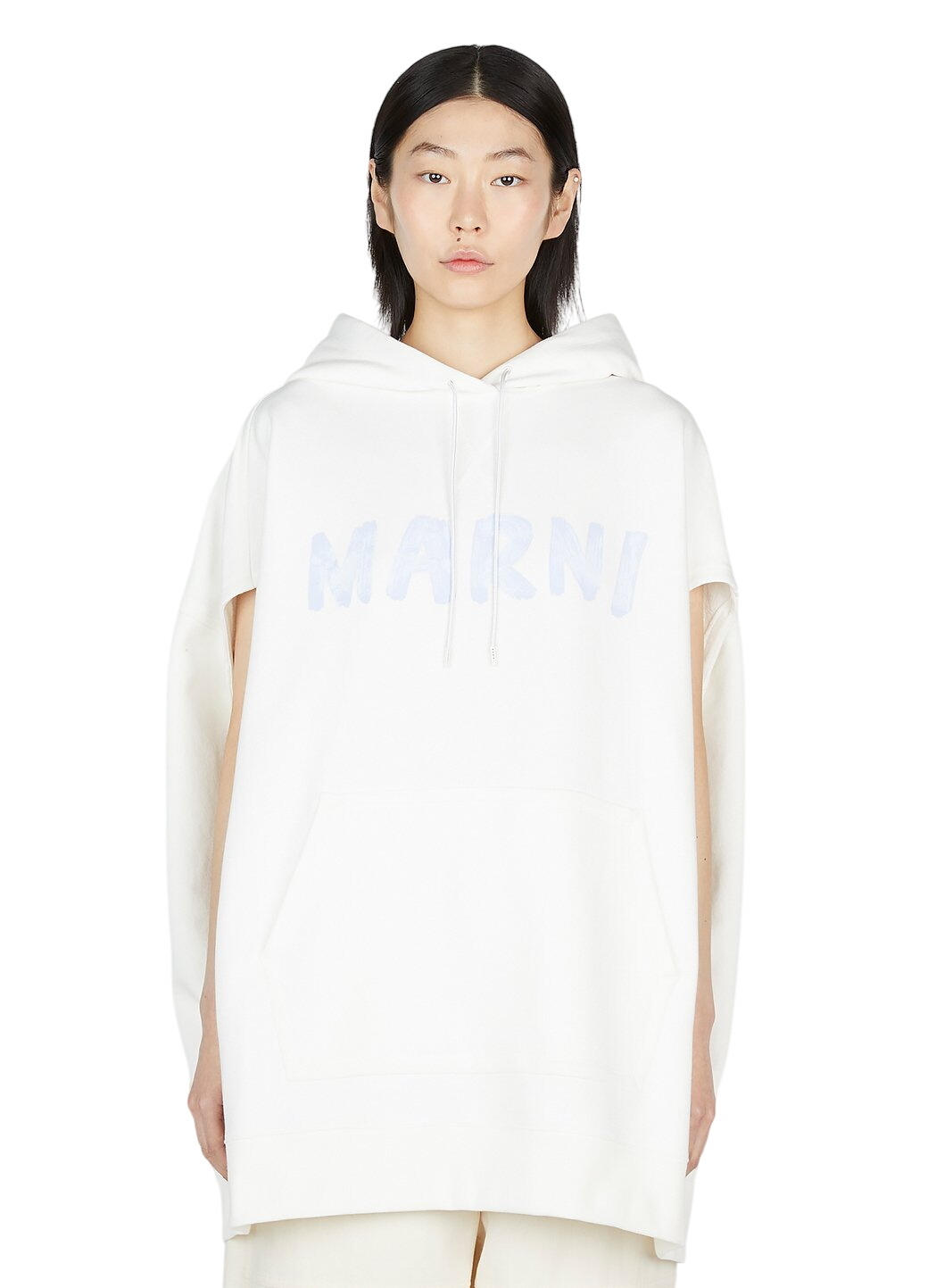 Marni Printed cropped cotton hoodie Marni
