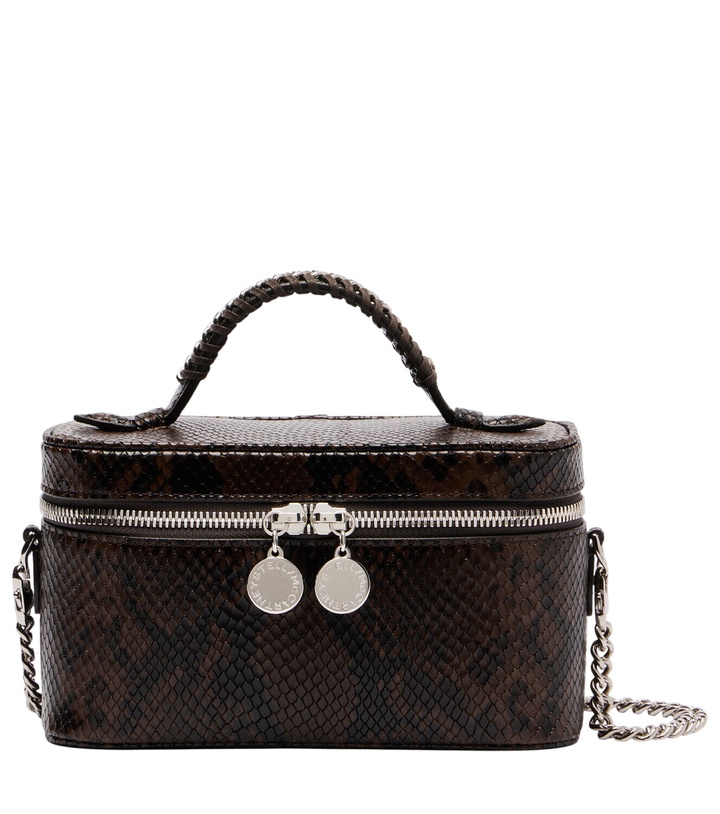 Photo: Stella McCartney Falabella Small snake-effect pouch