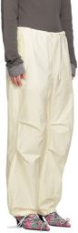 Acne Studios Off-White Drawstring Trousers