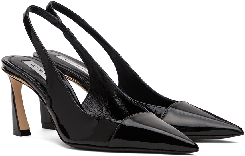 Frame Detail Sandal In Black Leather – Victoria Beckham Inc