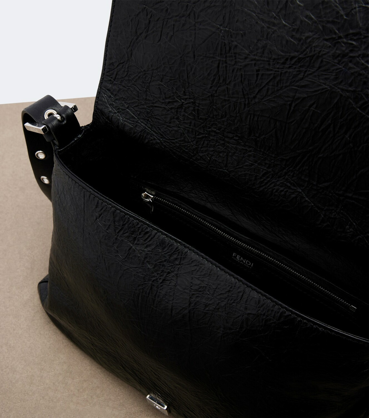 Fendi Baguette® Flap Medium leather shoulder bag