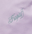 Flagstuff - Webbing-Trimmed Loopback Cotton-Jersey Hoodie - Purple
