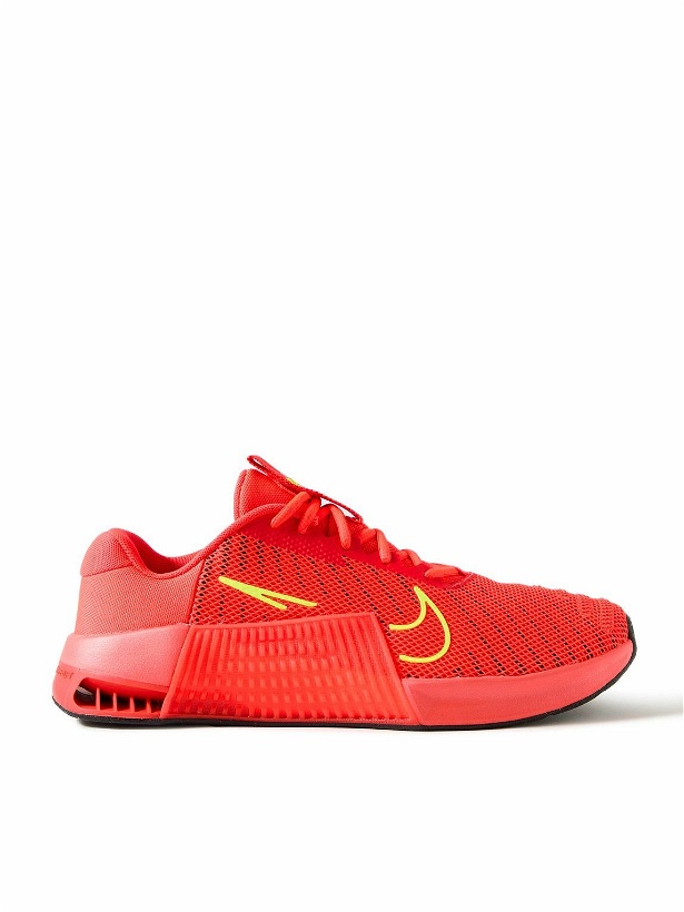 Photo: Nike Training - Metcon 9 Rubber-Trimmed Mesh Sneakers - Red