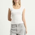 Closed Women's Fitted T-Shirt in Ivory