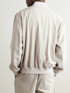 SSAM - Silk-Blend Bomber Jacket - Neutrals