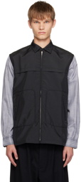 Junya Watanabe Black & Gray Paneled Shirt