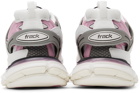 Balenciaga White & Pink Track Sneakers