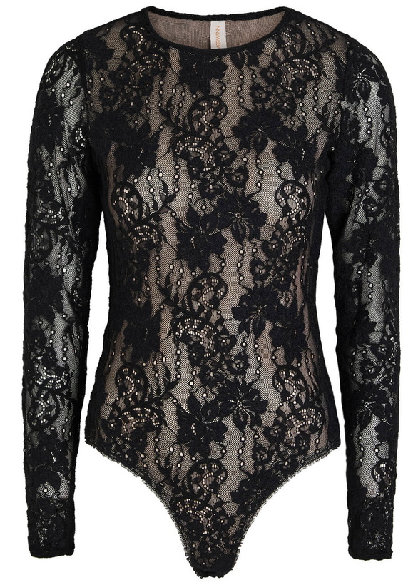 Photo: Zimmermann Lace Bodysuit Black