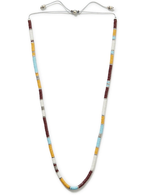 Photo: M.COHEN - Sterling Silver and Vinyl Beaded Necklace